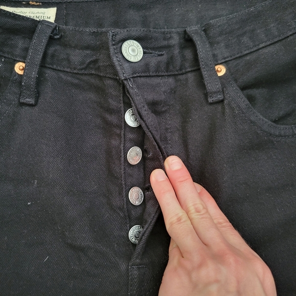 Levi's 501 Original Fit Black Sprout 25x28 - Picture 5 of 11